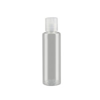 Transparent press top cap bottle for shower gel