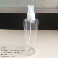 plastic pet liquid soap bottle/250ml straight round pet toner bottle